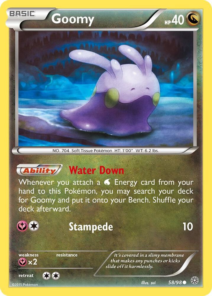 Goomy 58/98 card from XY - Ancient Origins