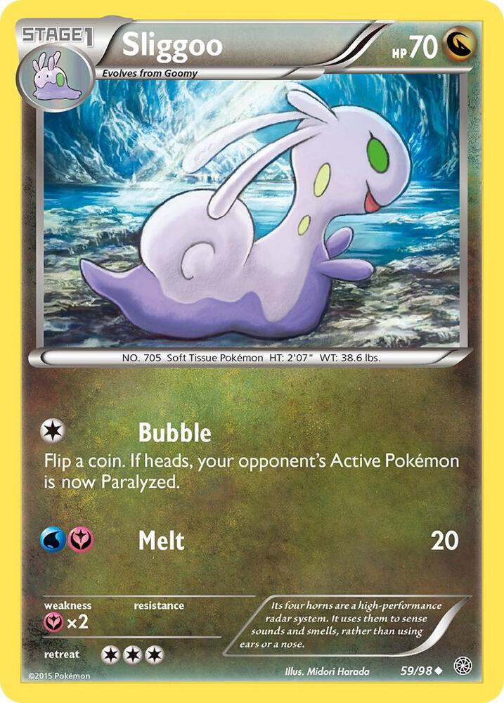 Sliggoo 59/98 card from XY - Ancient Origins