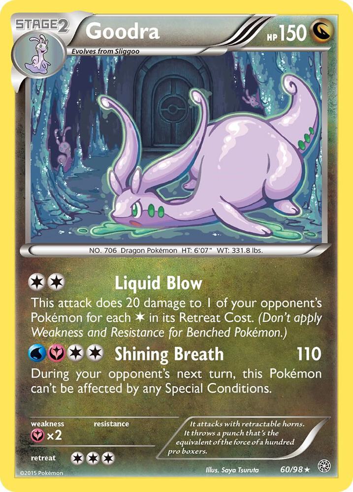 Goodra 60/98 card from XY - Ancient Origins