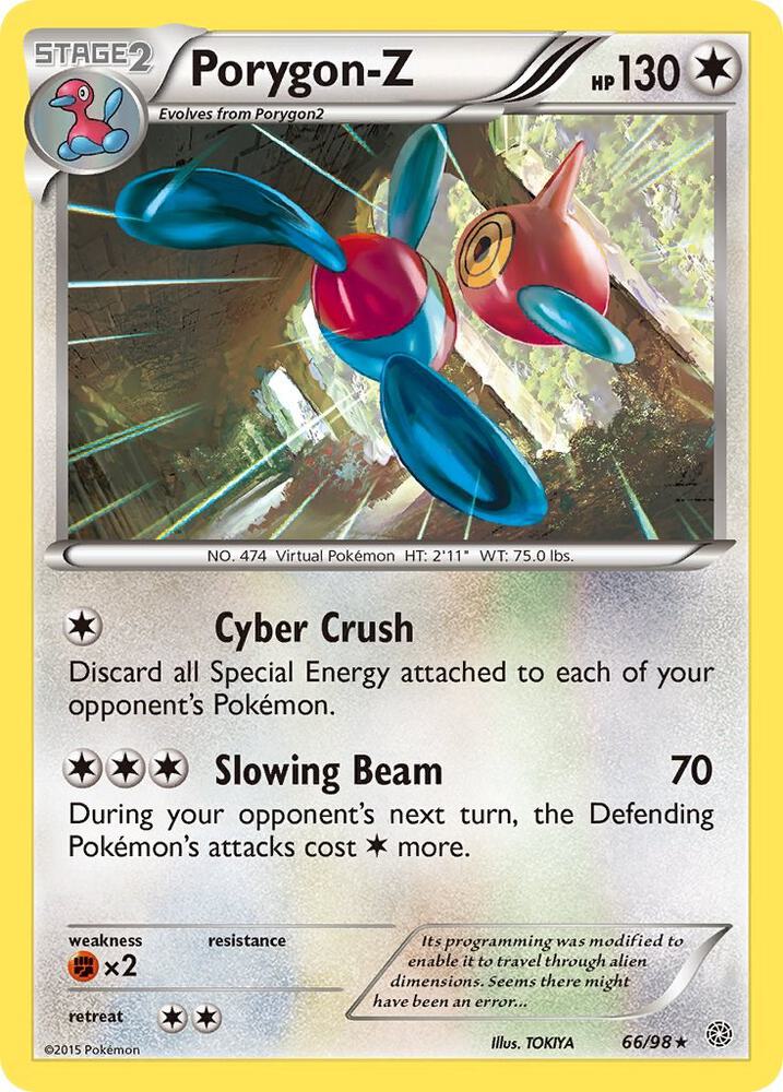 Porygon-Z (66) 66/98 card from XY - Ancient Origins