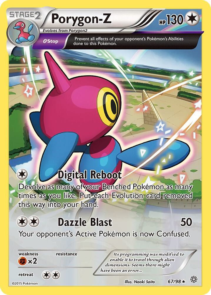 Porygon-Z (67) 67/98 card from XY - Ancient Origins