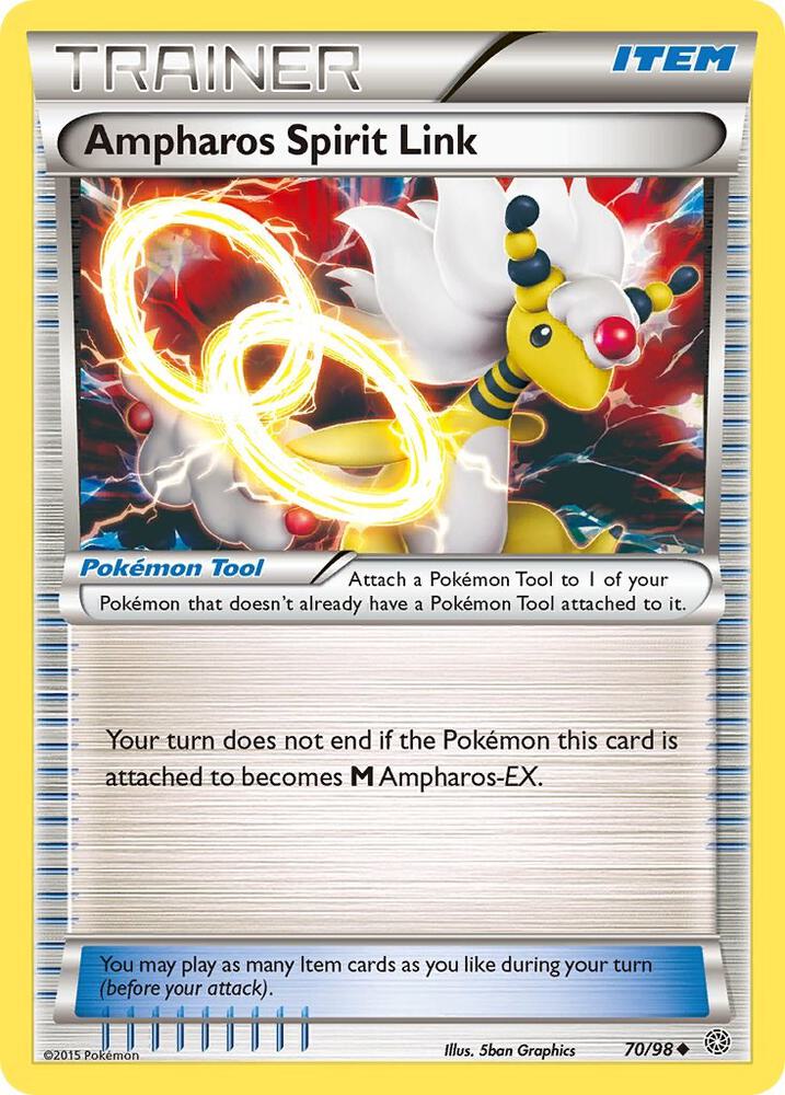 Ampharos Spirit Link 70/98 card from XY - Ancient Origins