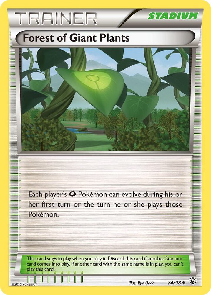 Forest of Giant Plants 74/98 card from XY - Ancient Origins