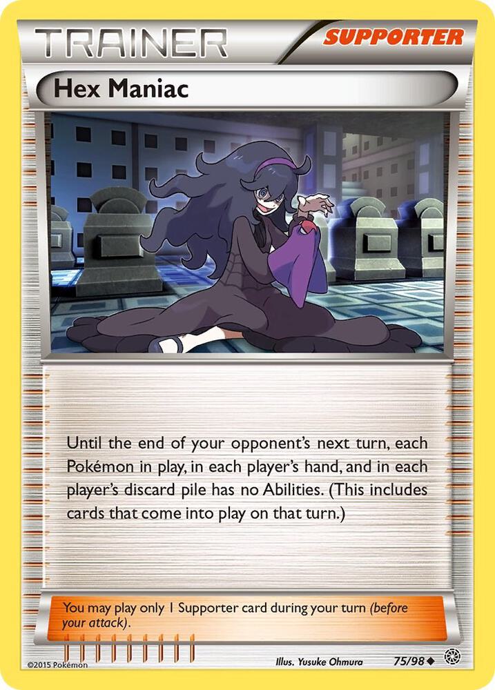 Hex Maniac 75/98 card from XY - Ancient Origins