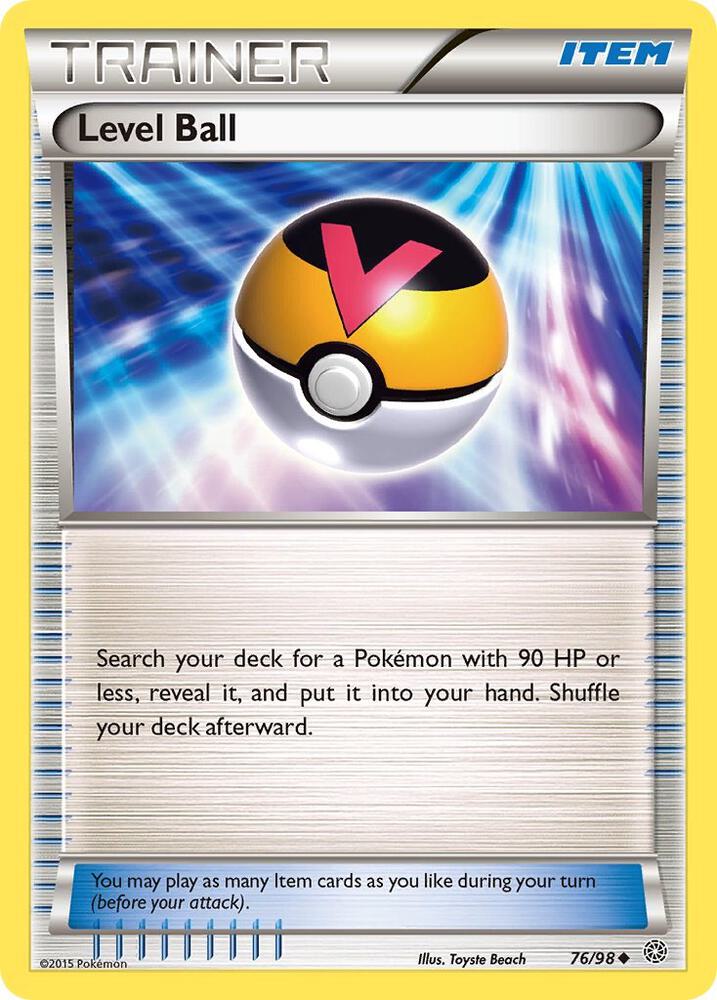 Level Ball 76/98 card from XY - Ancient Origins