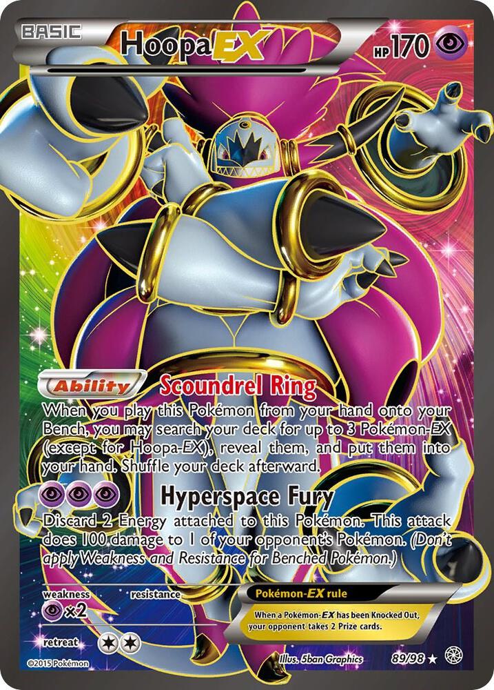Hoopa EX (89 Full Art) 89/98 card from XY - Ancient Origins