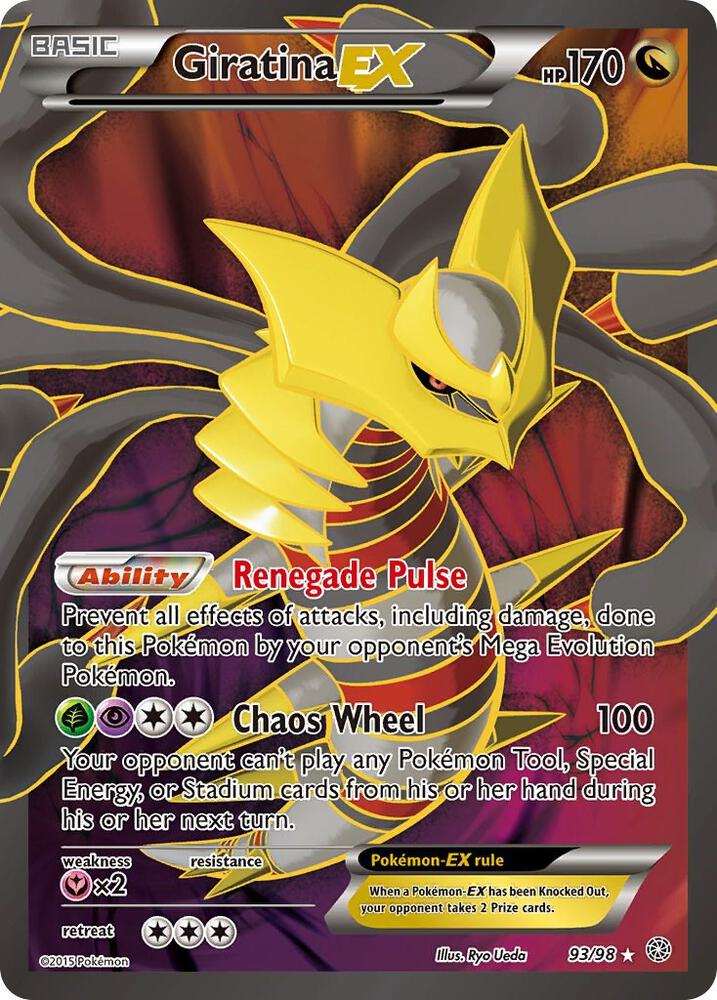 Giratina EX (93 Full Art) 93/98 card from XY - Ancient Origins