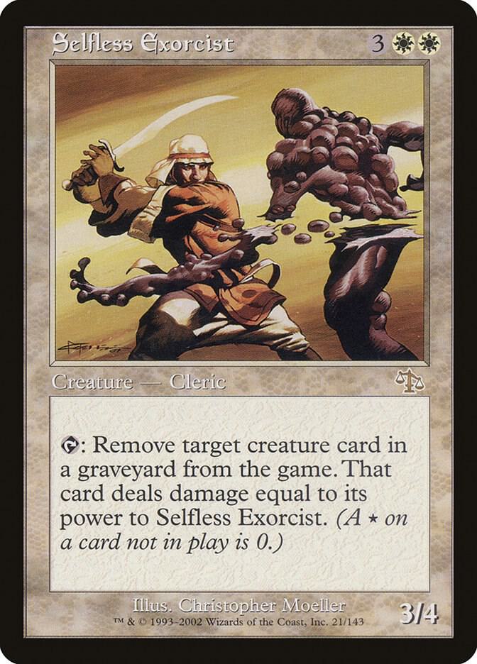 Selfless Exorcist 21 card from Judgment