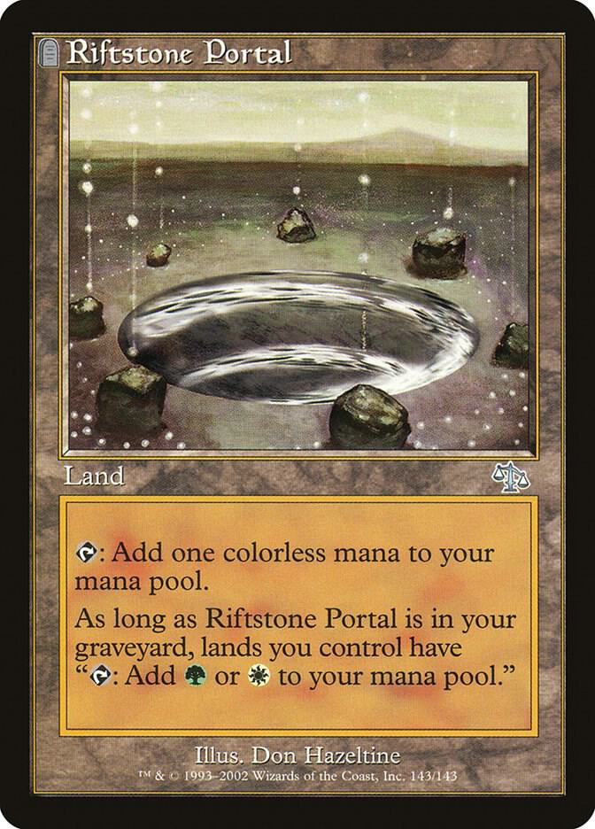 Riftstone Portal 143 card from Judgment