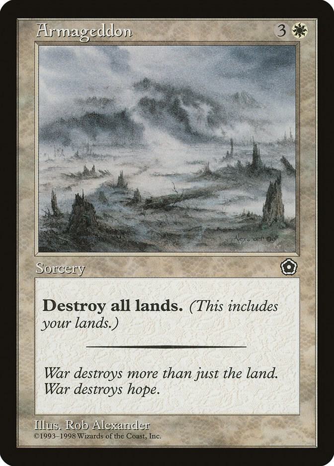 Armageddon card from Portal Second Age