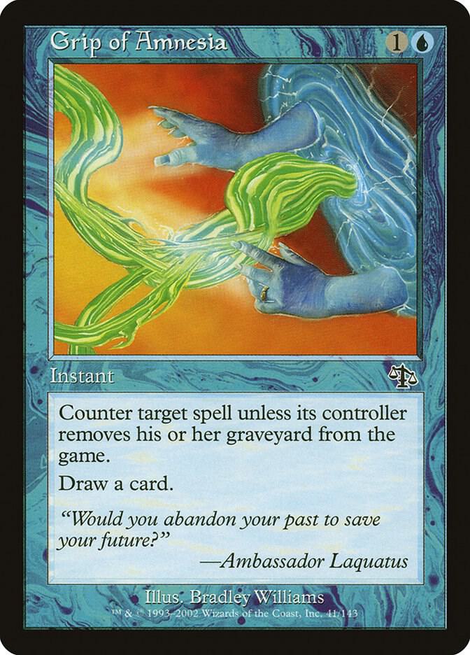 Grip of Amnesia 41 card from Judgment