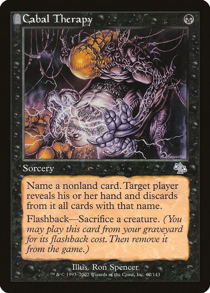 Cabal Therapy 62 card from Judgment