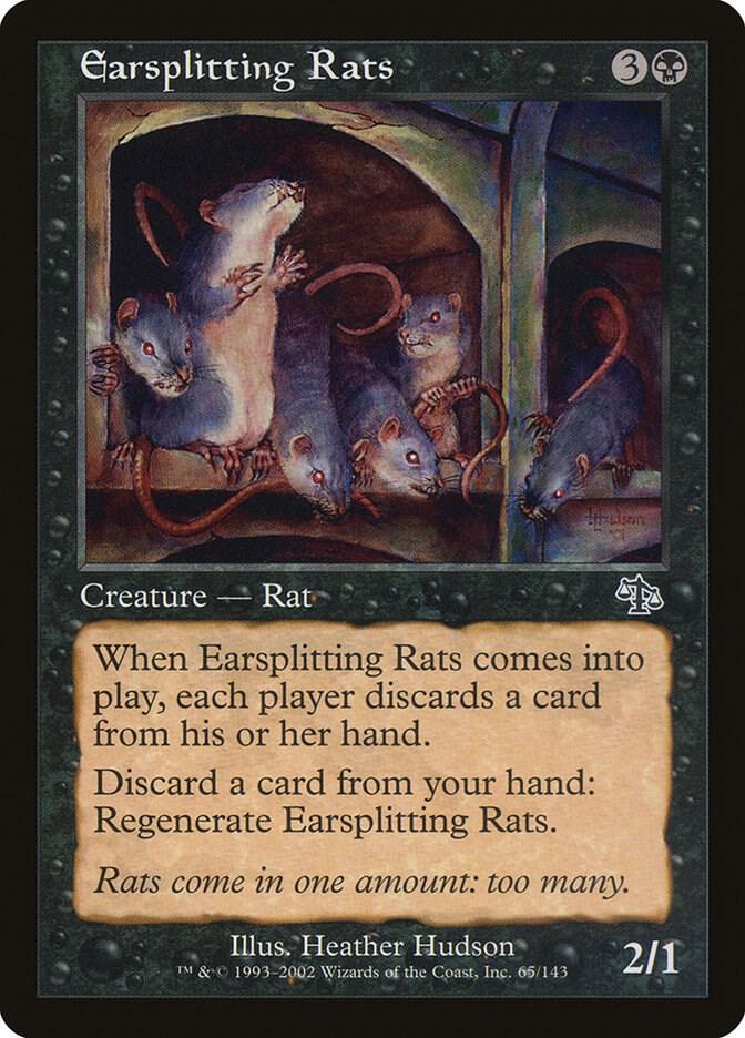 Earsplitting Rats 65 card from Judgment