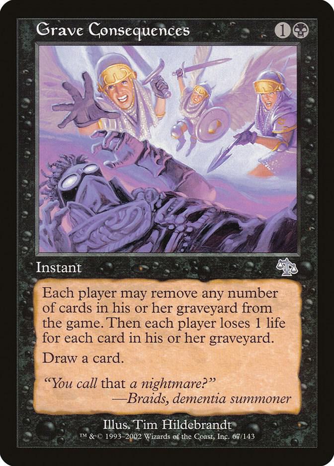 Grave Consequences 67 card from Judgment