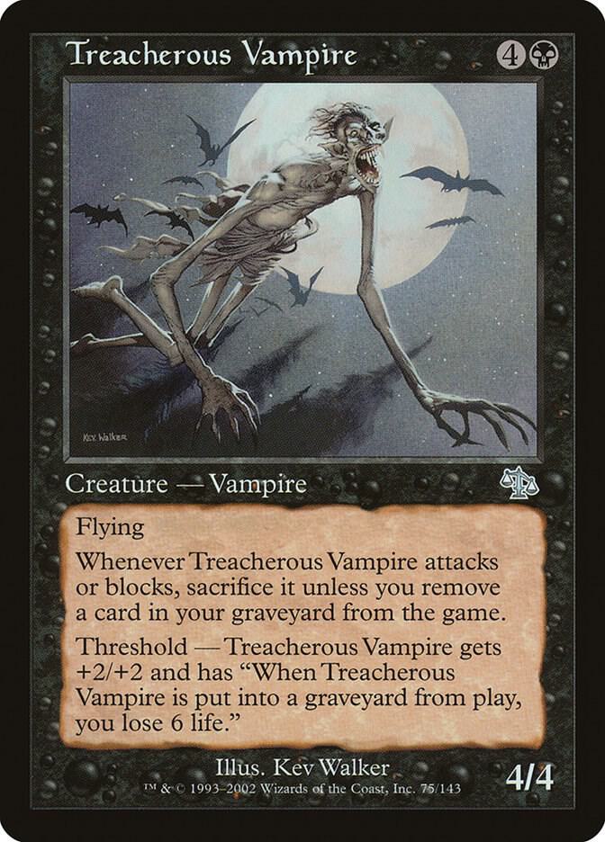 Treacherous Vampire 75 card from Judgment