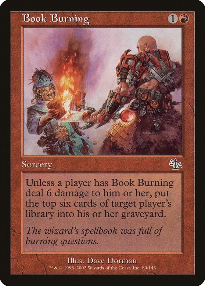 Book Burning 80 card from Judgment