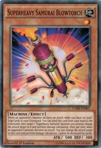 Superheavy Samurai Blowtorch CORE-EN007 card from Clash of Rebellions