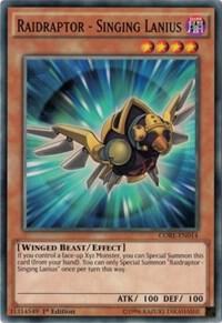 Raidraptor - Singing Lanius CORE-EN014 card from Clash of Rebellions
