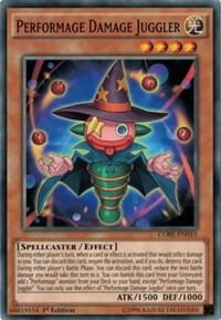 Performage Damage Juggler CORE-EN015 card from Clash of Rebellions