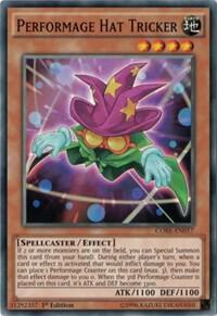 Performage Hat Tricker CORE-EN017 card from Clash of Rebellions