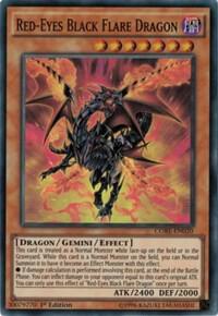 Red-Eyes Black Flare Dragon CORE-EN020 card from Clash of Rebellions