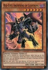 Red-Eyes Archfiend of Lightning CORE-EN023 card from Clash of Rebellions