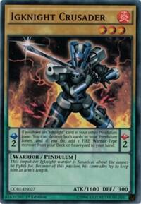 Igknight Crusader CORE-EN027 card from Clash of Rebellions