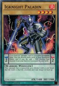 Igknight Paladin CORE-EN029 card from Clash of Rebellions