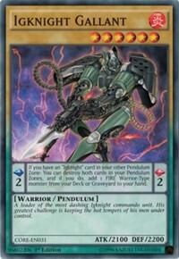 Igknight Gallant CORE-EN031 card from Clash of Rebellions