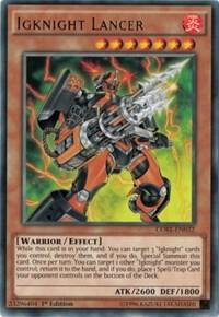 Igknight Lancer CORE-EN032 card from Clash of Rebellions
