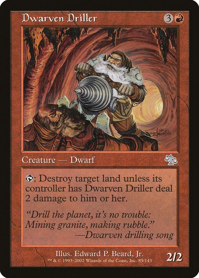 Dwarven Driller 85 card from Judgment