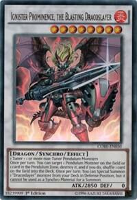 Ignister Prominence, the Blasting Dracoslayer CORE-EN050 card from Clash of Rebellions