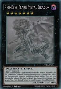 Red-Eyes Flare Metal Dragon (Ghost Rare) CORE-EN054 card from Clash of Rebellions