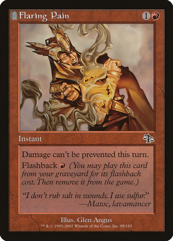 Flaring Pain 89 card from Judgment