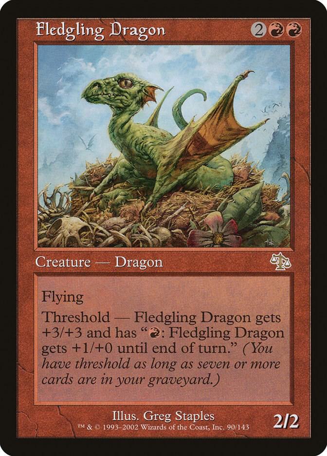 Fledgling Dragon 90 card from Judgment