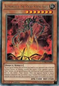 Kumongous, the Sticky String Kaiju CORE-EN088 card from Clash of Rebellions