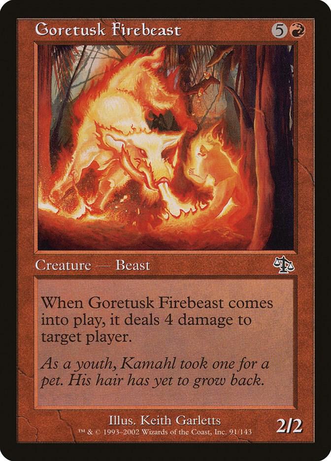 Goretusk Firebeast 91 card from Judgment