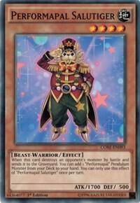 Performapal Salutiger CORE-EN093 card from Clash of Rebellions