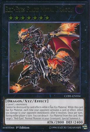 Red-Eyes Flare Metal Dragon (UTR) CORE-EN054 card from Clash of Rebellions