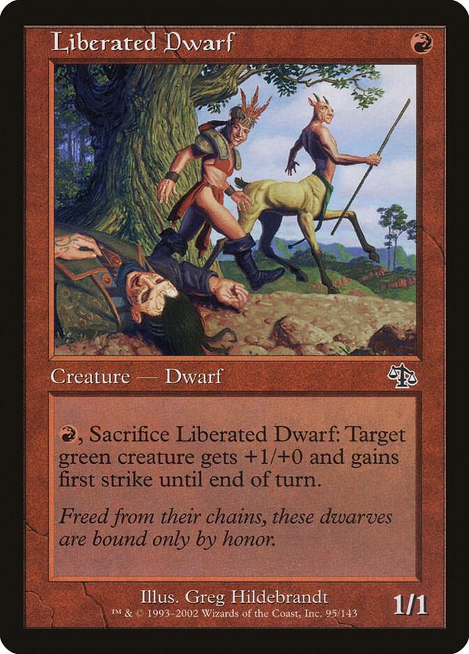 Liberated Dwarf 95 card from Judgment