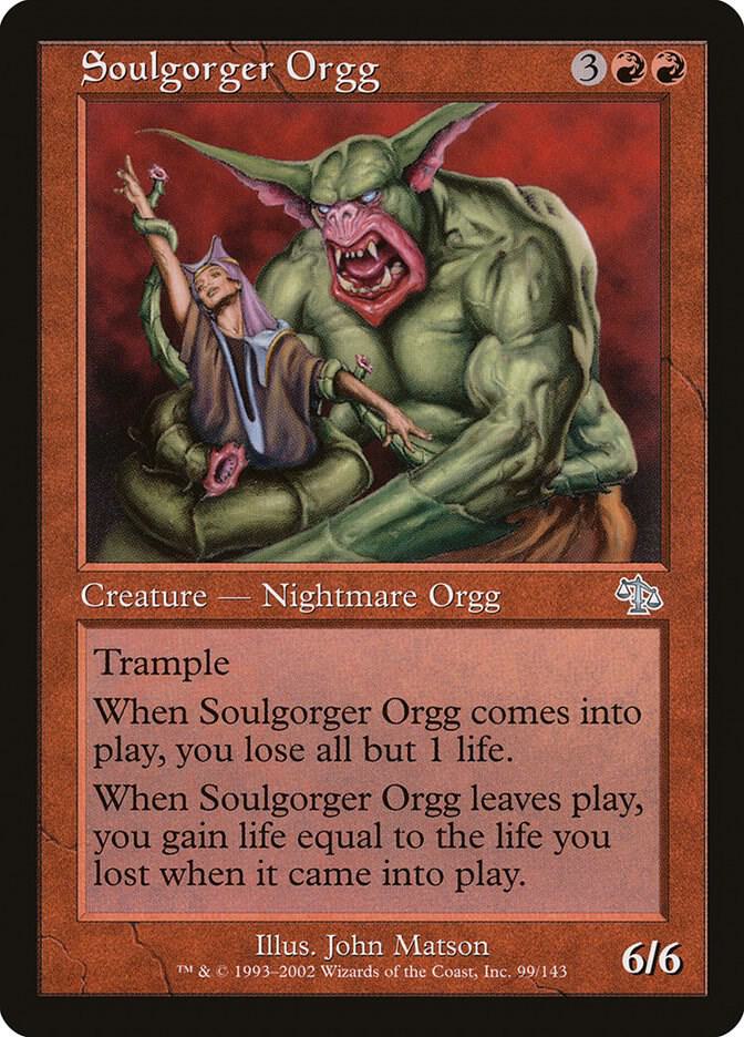 Soulgorger Orgg 99 card from Judgment