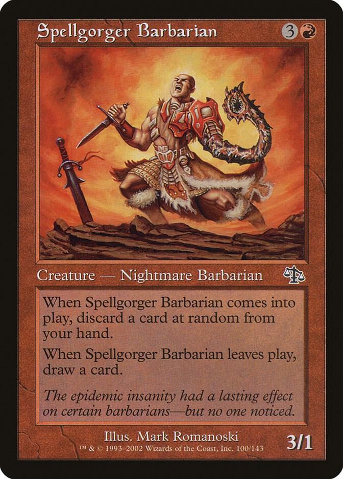Spellgorger Barbarian 100 card from Judgment