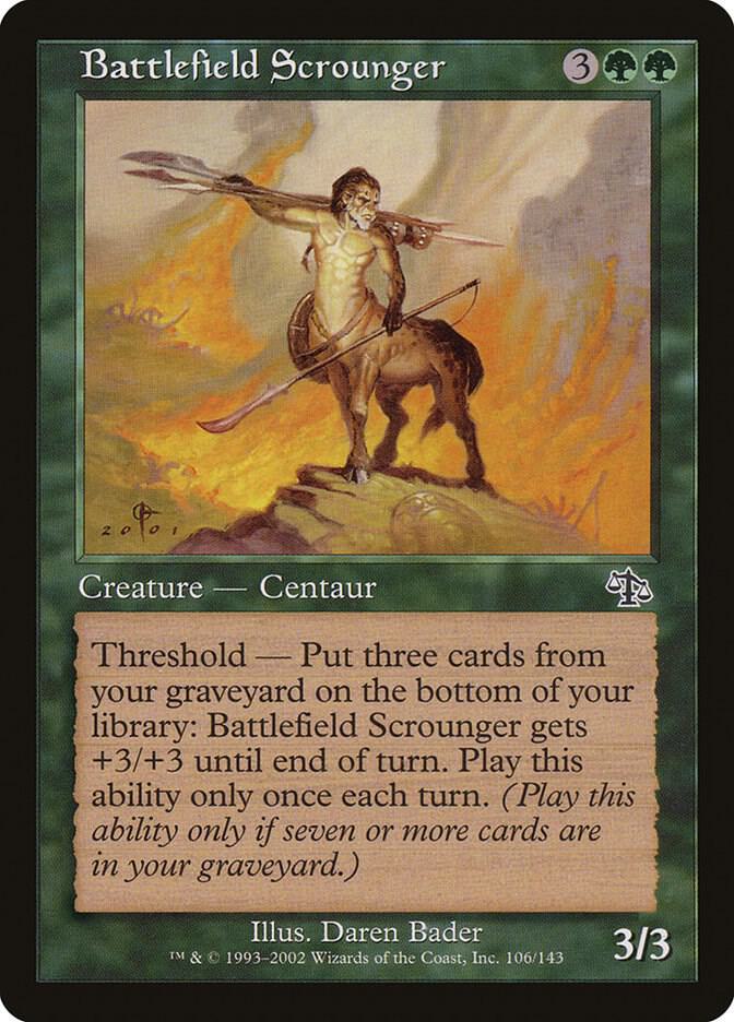 Battlefield Scrounger 106 card from Judgment