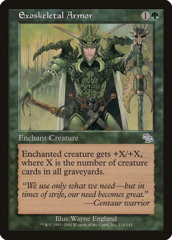Exoskeletal Armor 114 card from Judgment