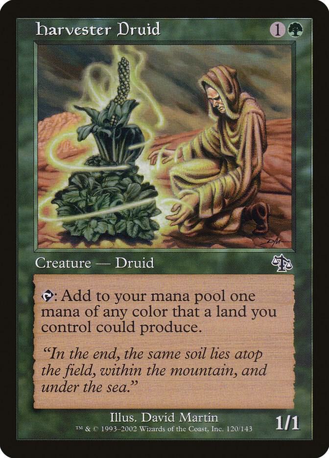 Harvester Druid 120 card from Judgment