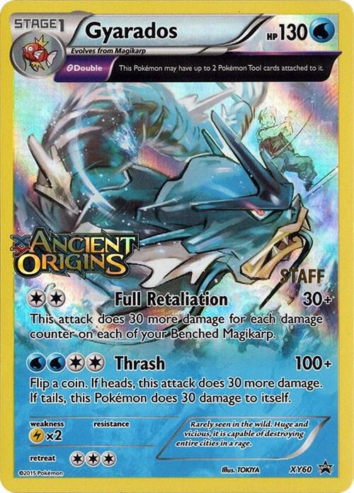 Gyarados (Prerelease) [Staff] XY60 card from XY Promos