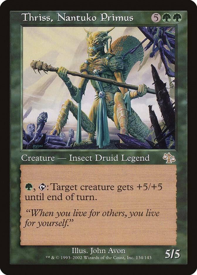 Thriss, Nantuko Primus 134 card from Judgment
