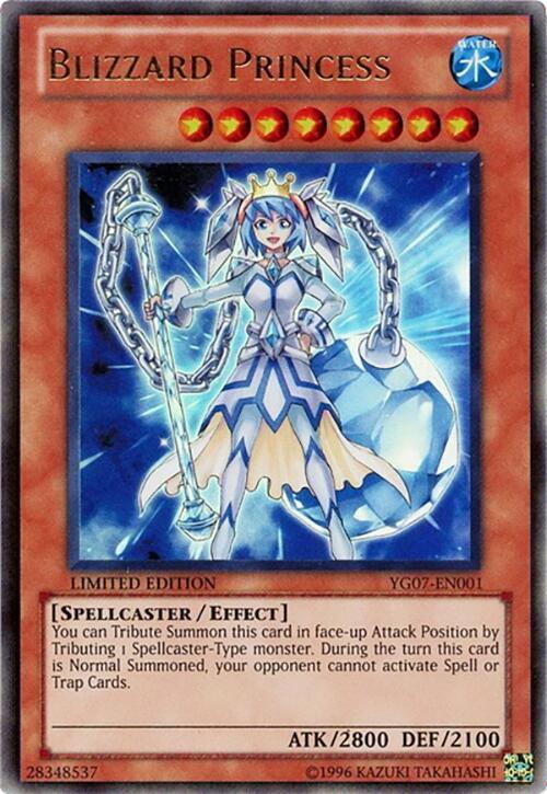 Blizzard Princess YG07-EN001 card from Yu-Gi-Oh! GX Manga Promotional Cards