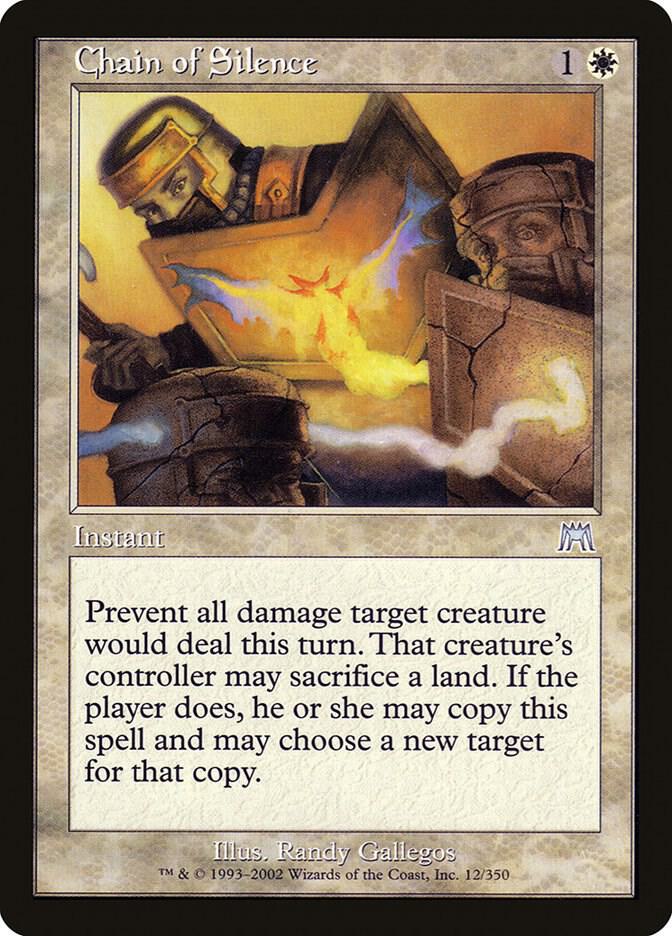 Chain of Silence 12 card from Onslaught