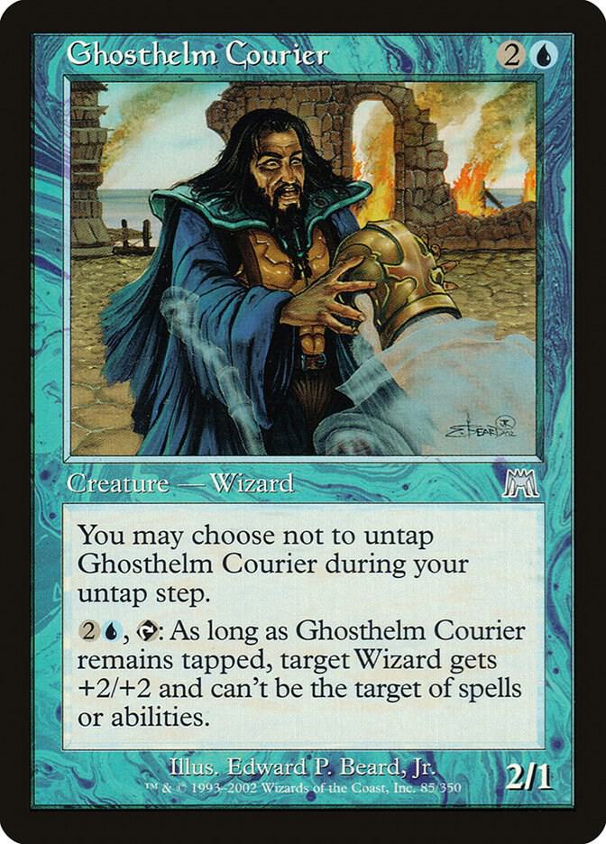 Ghosthelm Courier 85 card from Onslaught